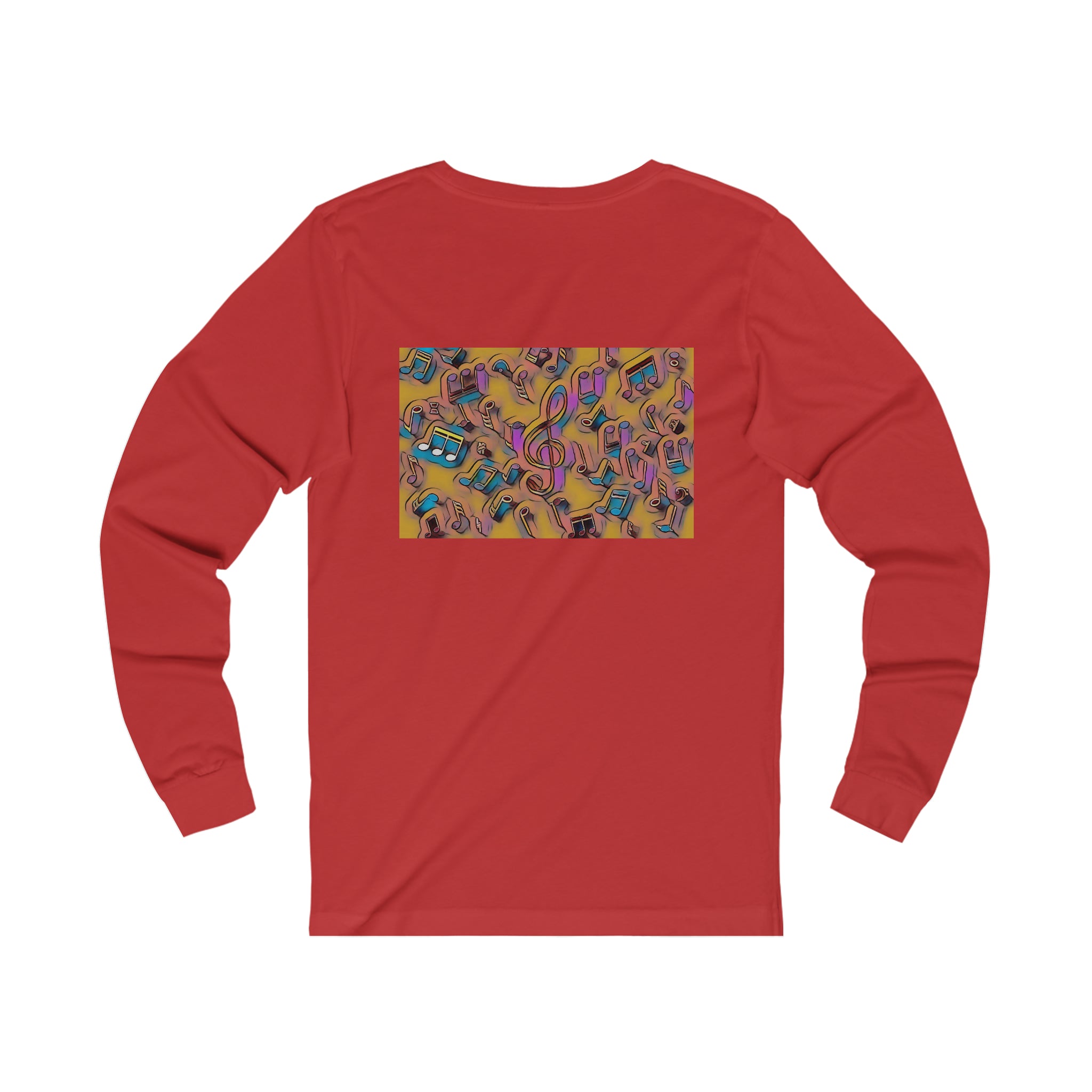 I Love House Music Symbols Unisex Jersey Long Sleeve Tee