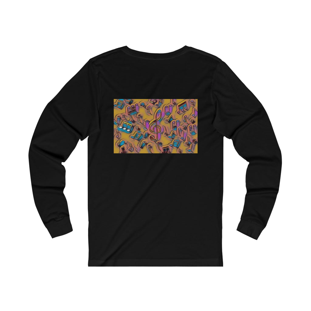 I Love House Music Symbols Unisex Jersey Long Sleeve Tee