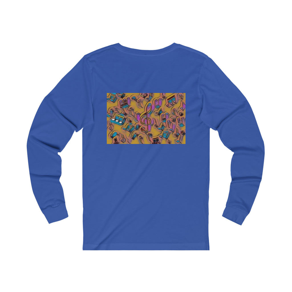 I Love House Music Symbols Unisex Jersey Long Sleeve Tee