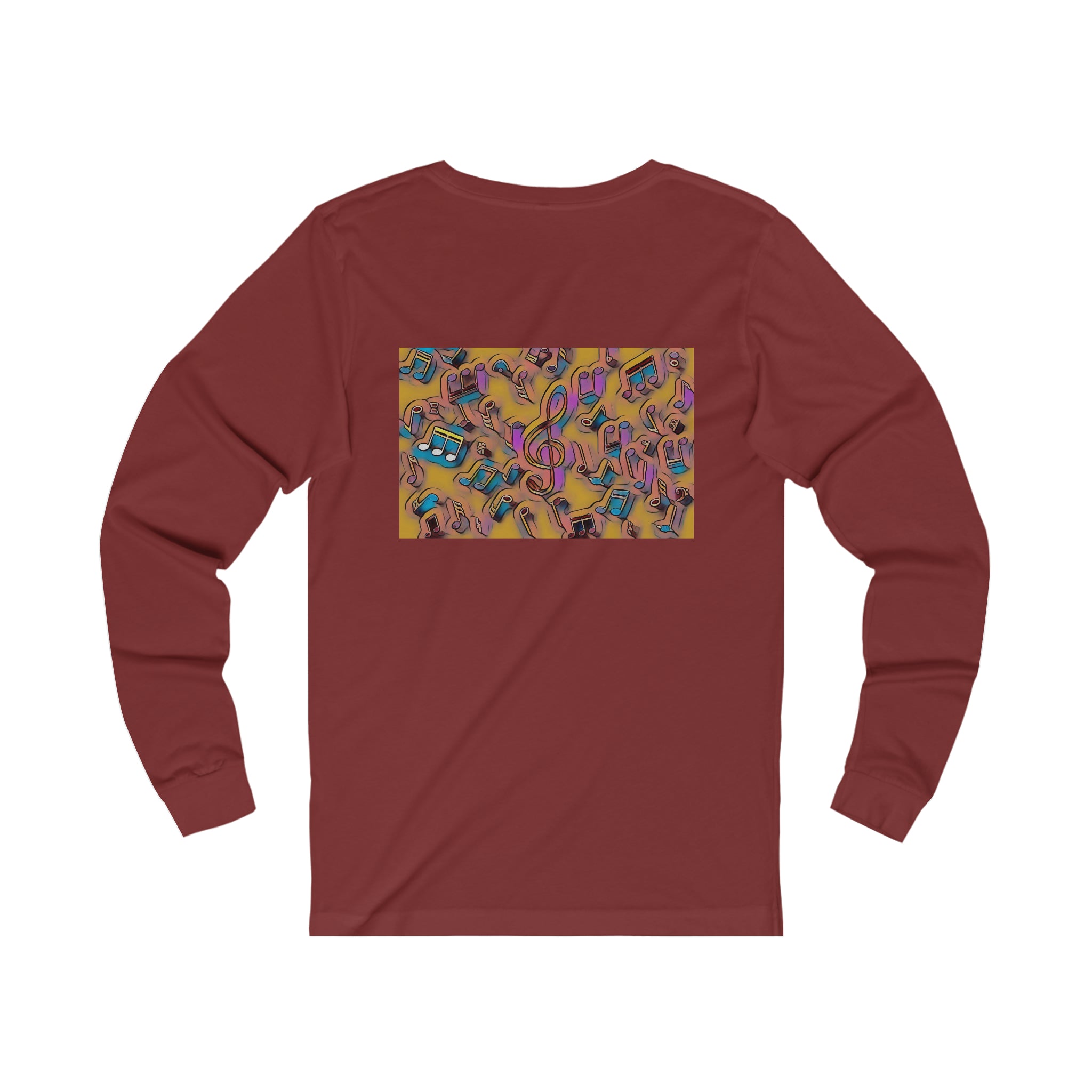 I Love House Music Symbols Unisex Jersey Long Sleeve Tee