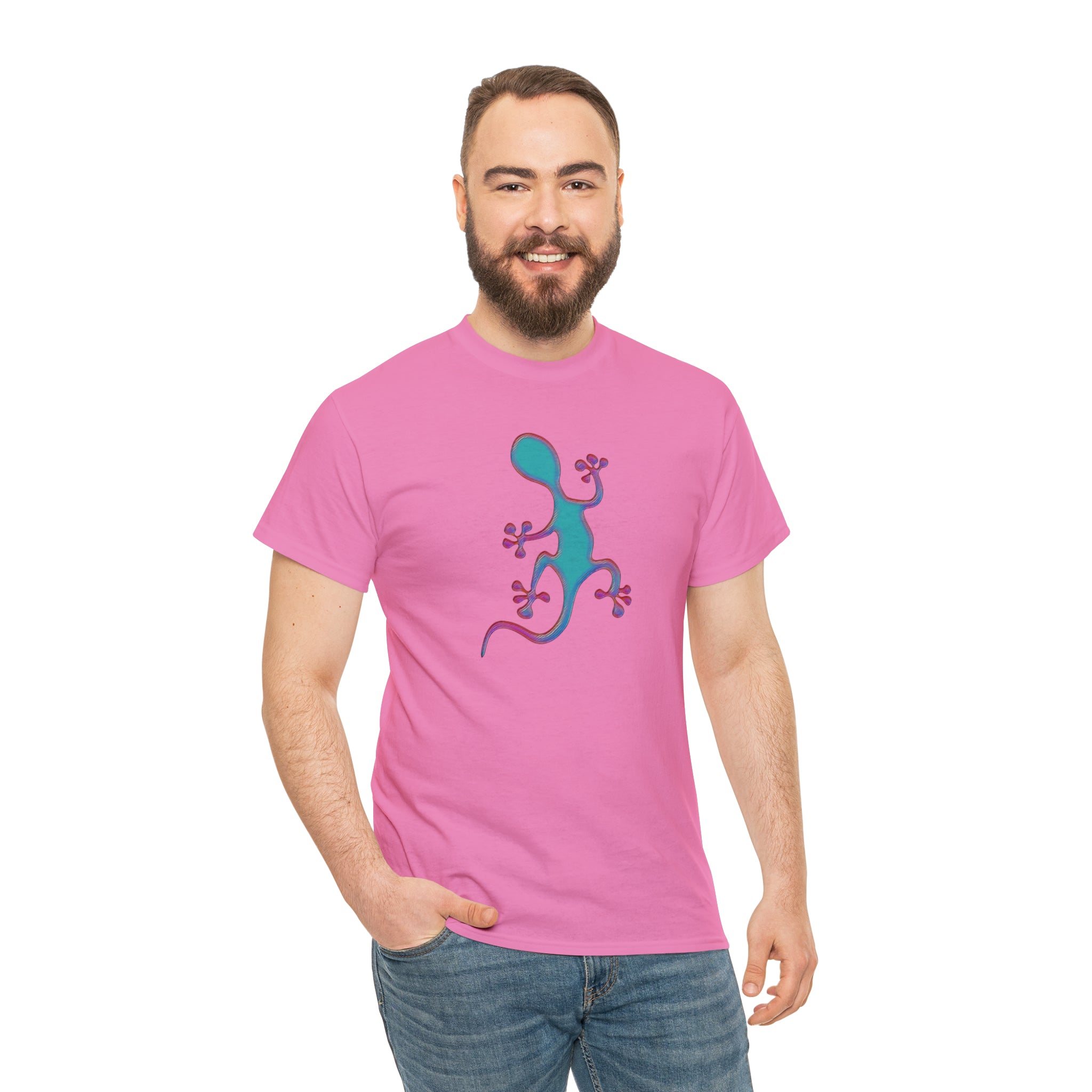 Taino-Inspired Salamander 2 Unisex Heavy Cotton Tee