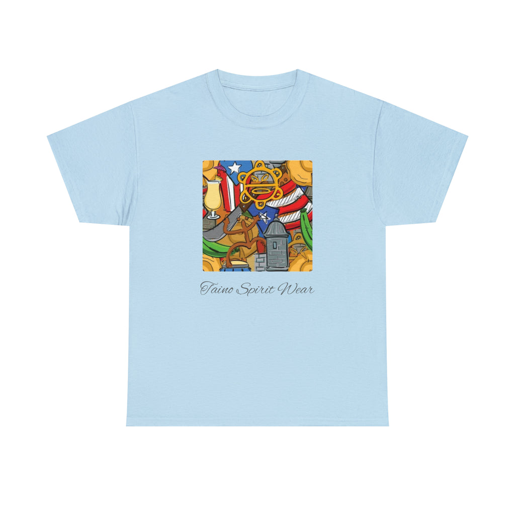 Puerto Rican Heritage Unisex Heavy Cotton Tee