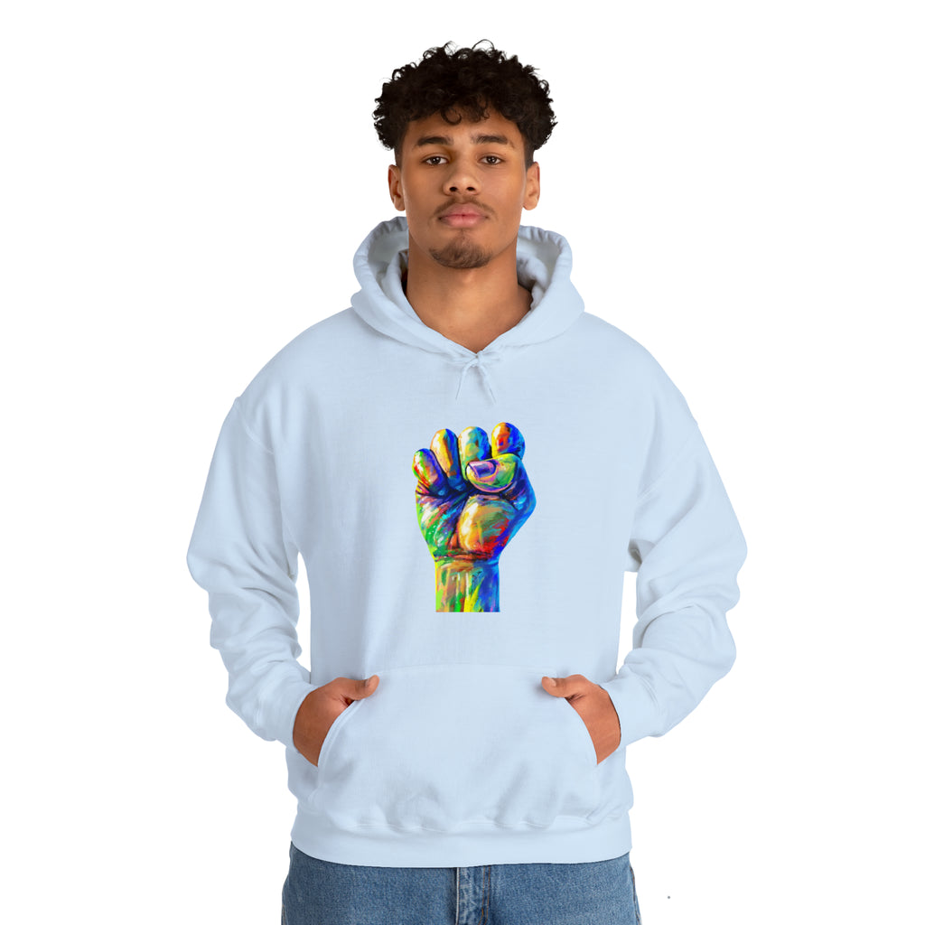 Power to The People Fist Unisex Heavy Blend™ Hooded Sweatshirt