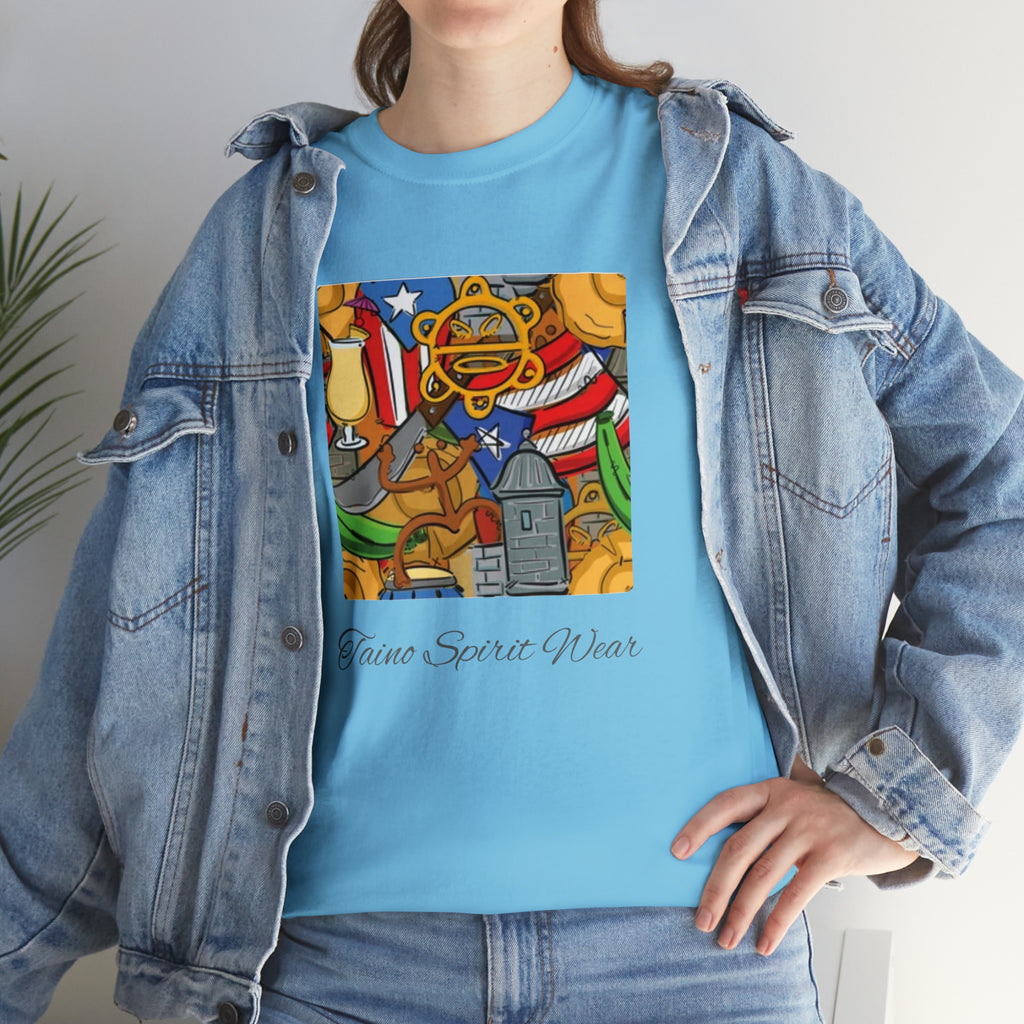 Puerto Rican Heritage Unisex Heavy Cotton Tee