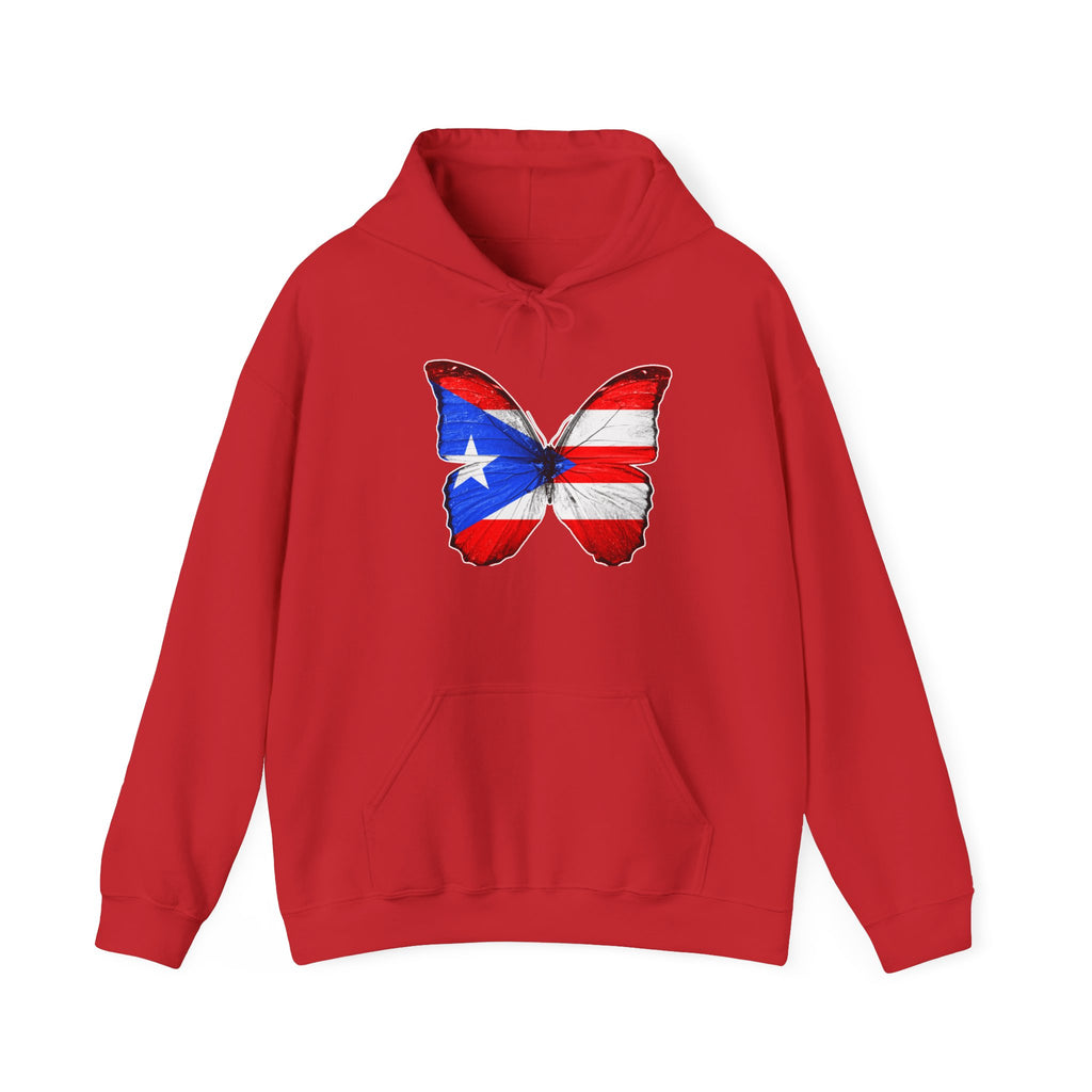 Women's Puerto Rico Flag Butterfly Hoodie