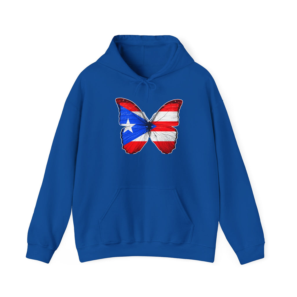 Women's Puerto Rico Flag Butterfly Hoodie