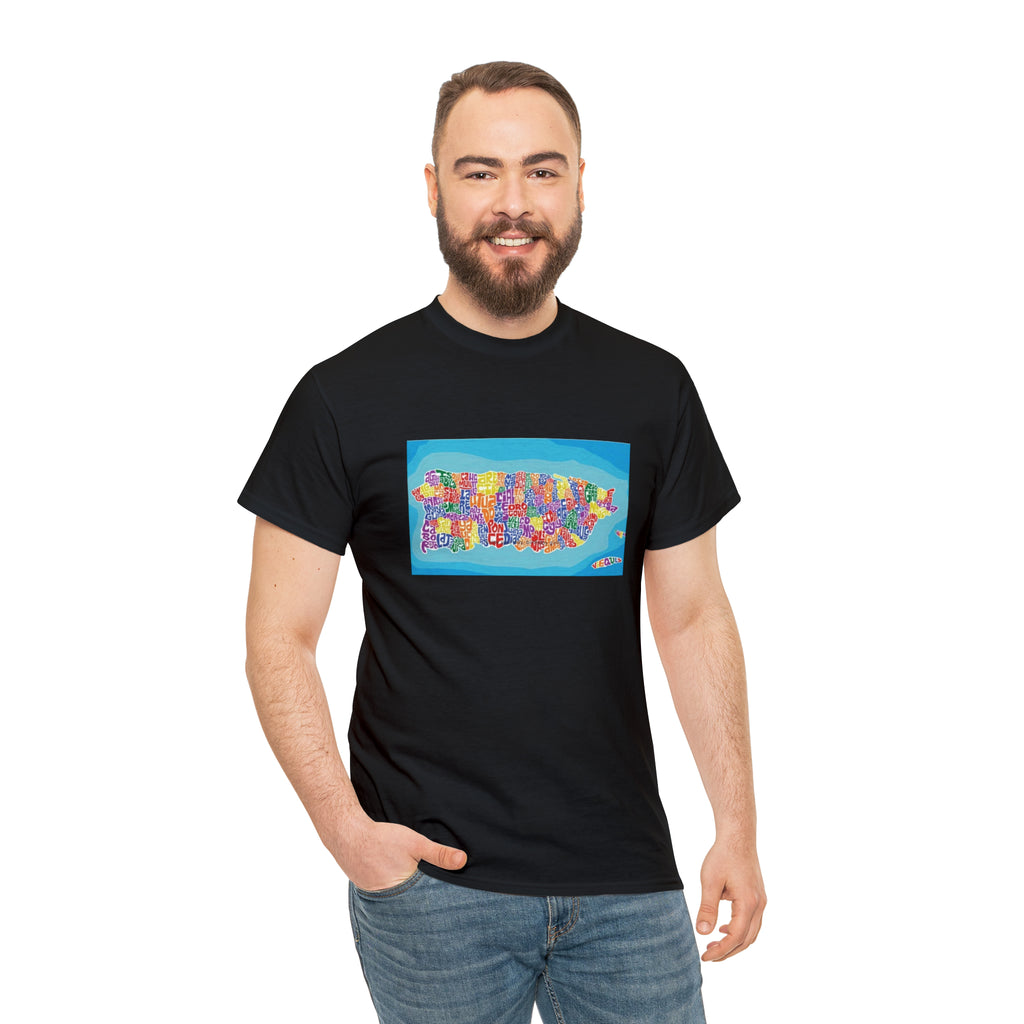 The Island of Puerto Rico Unisex Heavy Cotton Tee