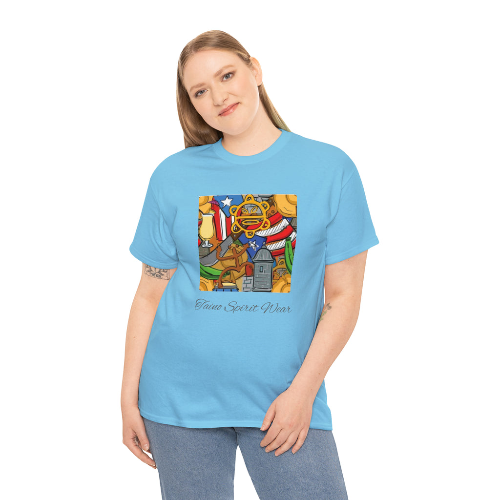 Puerto Rican Heritage Unisex Heavy Cotton Tee