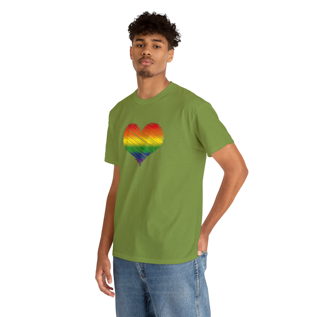 Love is Love Heart Unisex Heavy Cotton Tee