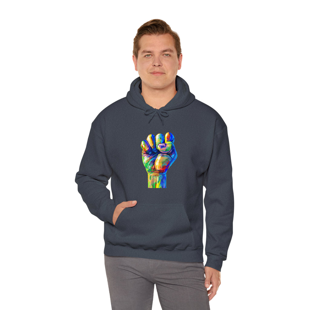 Power to The People Fist Unisex Heavy Blend™ Hooded Sweatshirt
