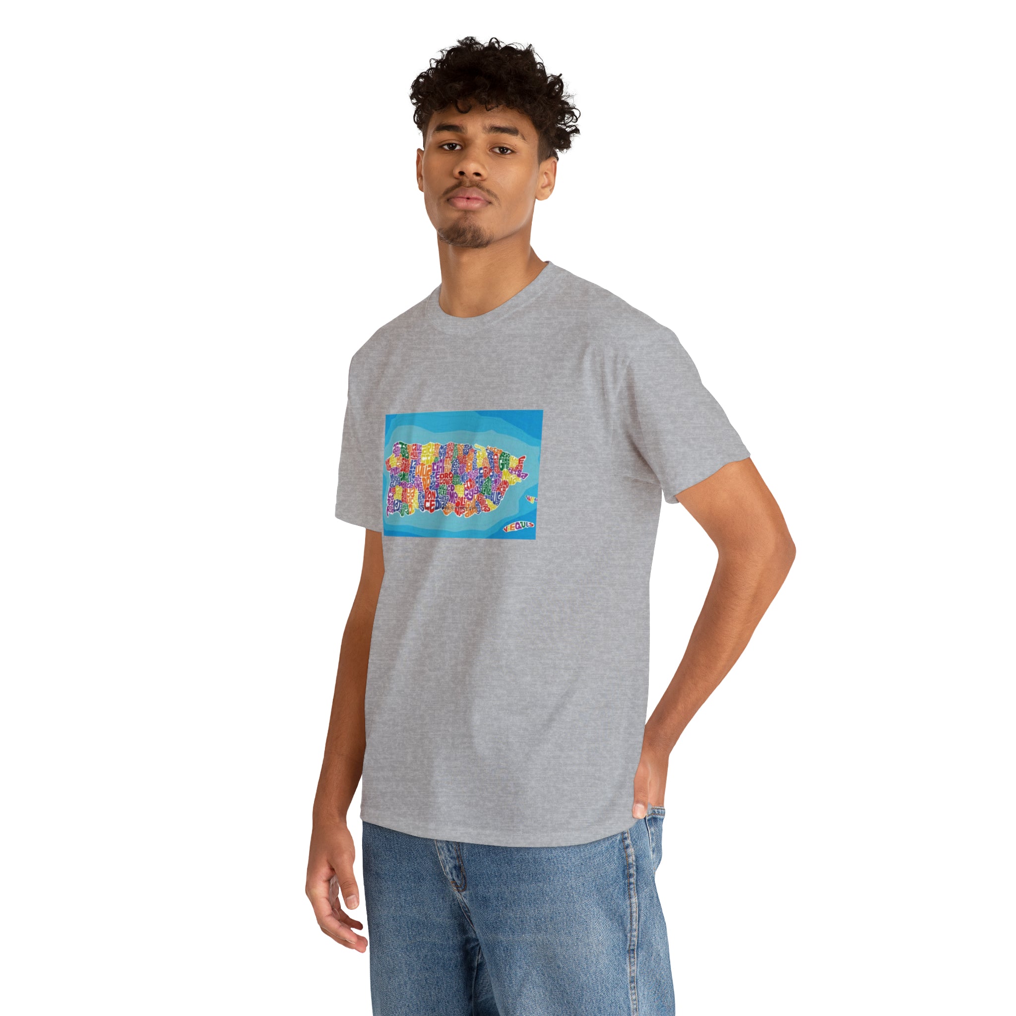 The Island of Puerto Rico Unisex Heavy Cotton Tee