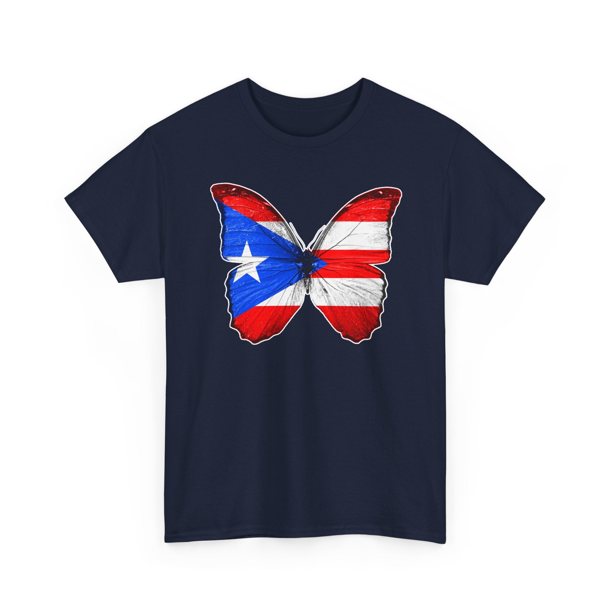 Women's Puerto Rico Flag Butterfly T-Shirt