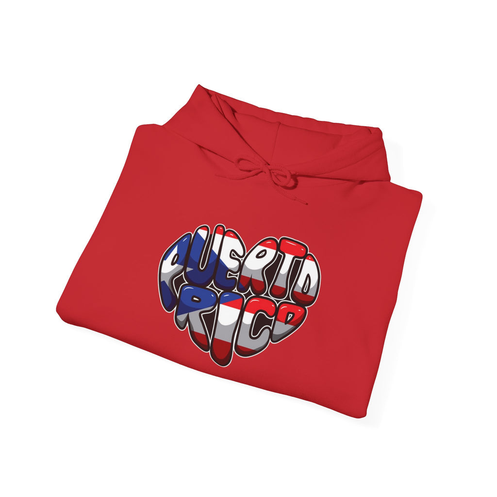 Puerto Rico Flag Heart & Frog Hoodie – Puerto Rican Pride Sweatshirt