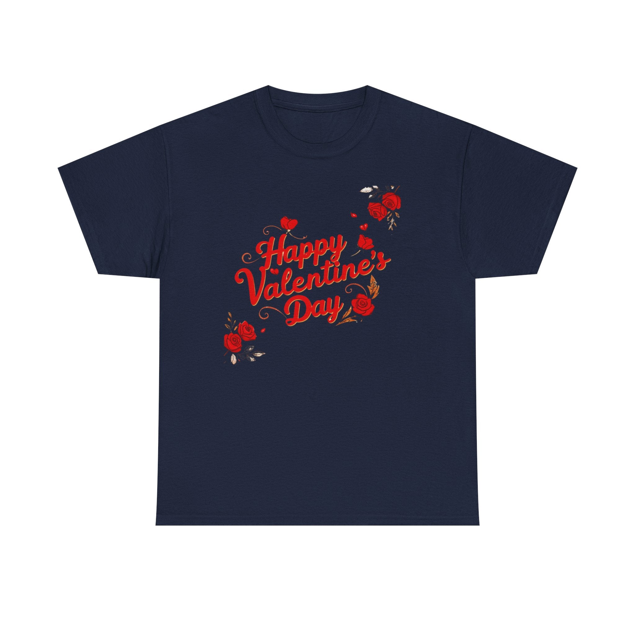 Valentine's Day Tee — "Happy Valentine's Day" Heart Design