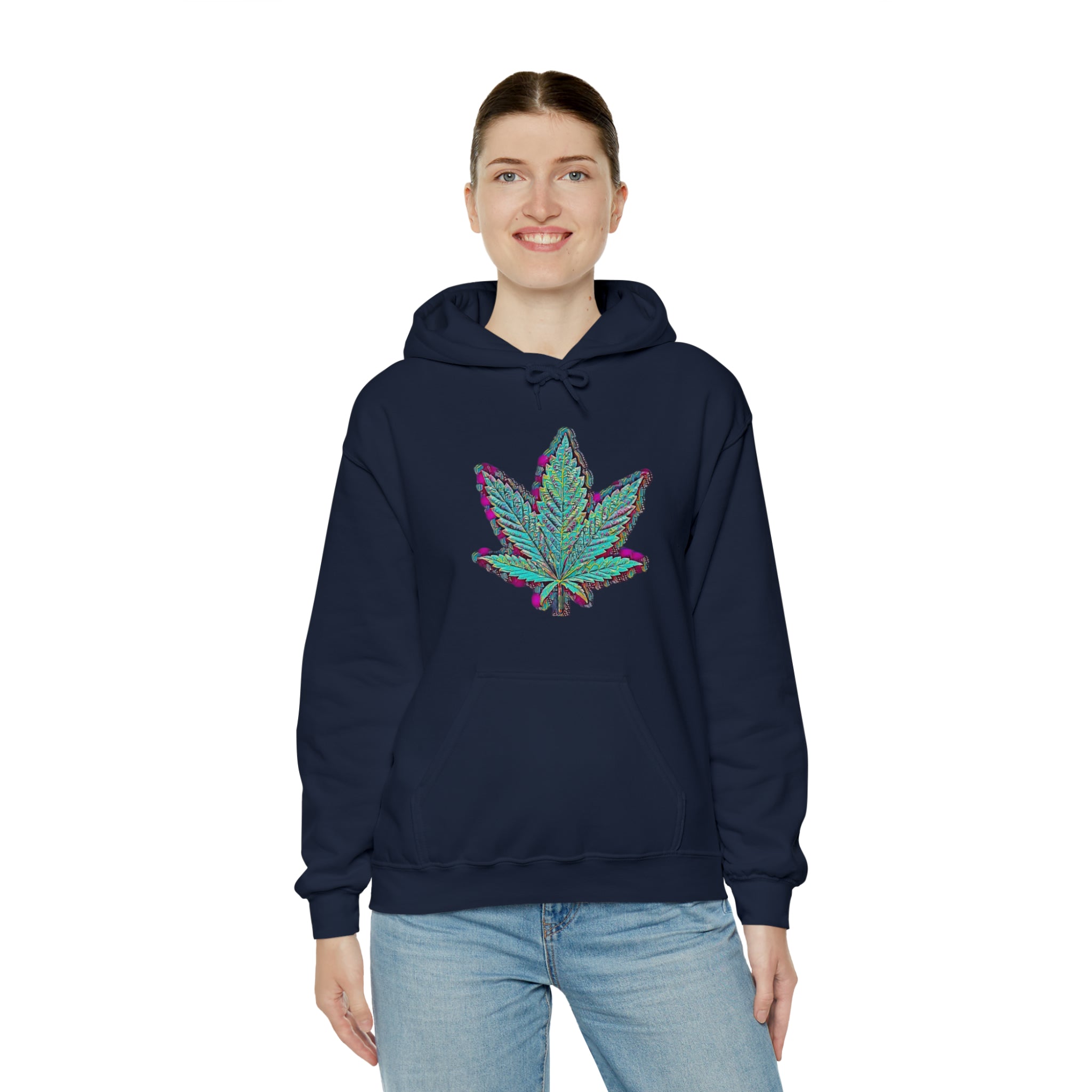 The Five Finger Leaf Unisex Heavy Blend™ Hooded Sweatshirt