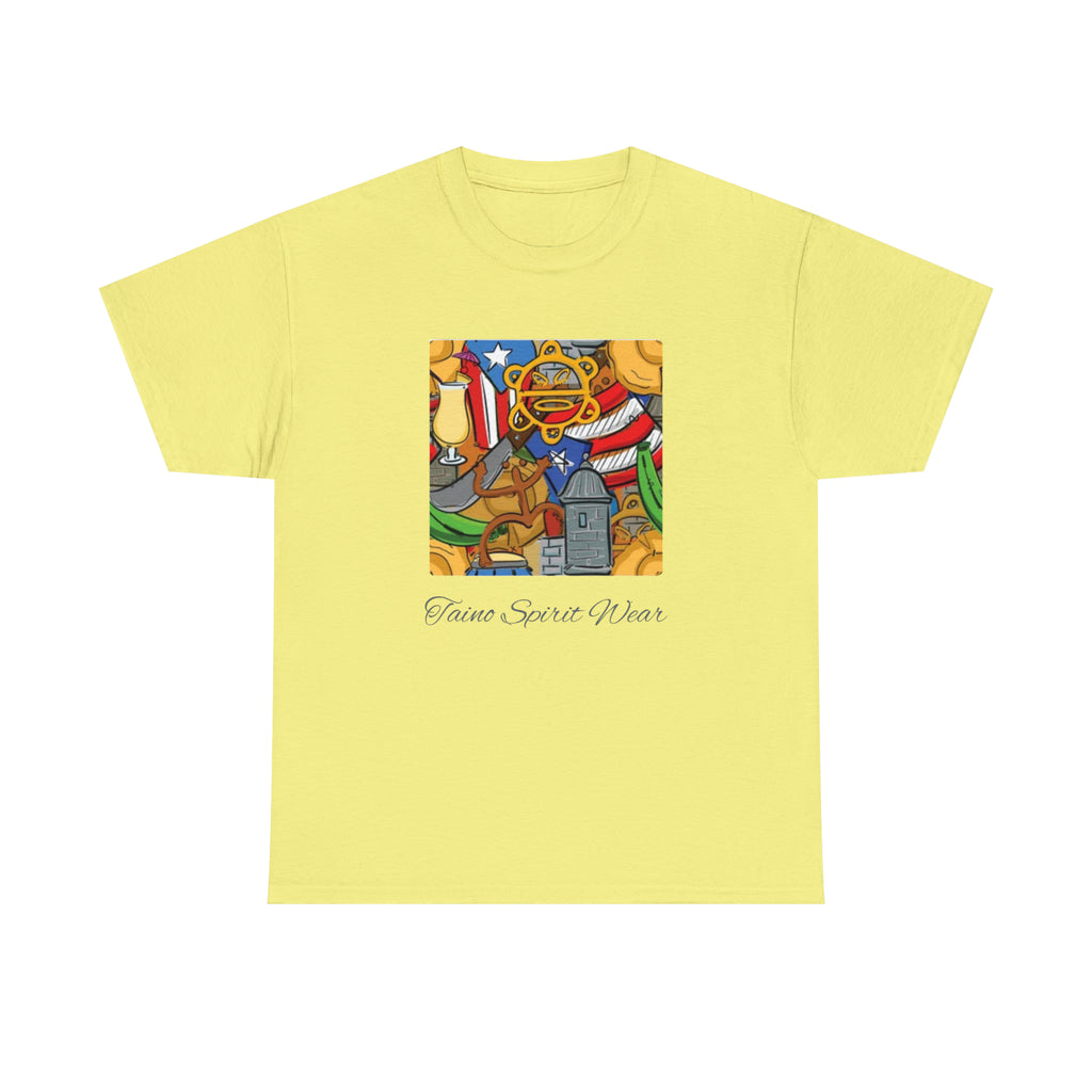 Puerto Rican Heritage Unisex Heavy Cotton Tee
