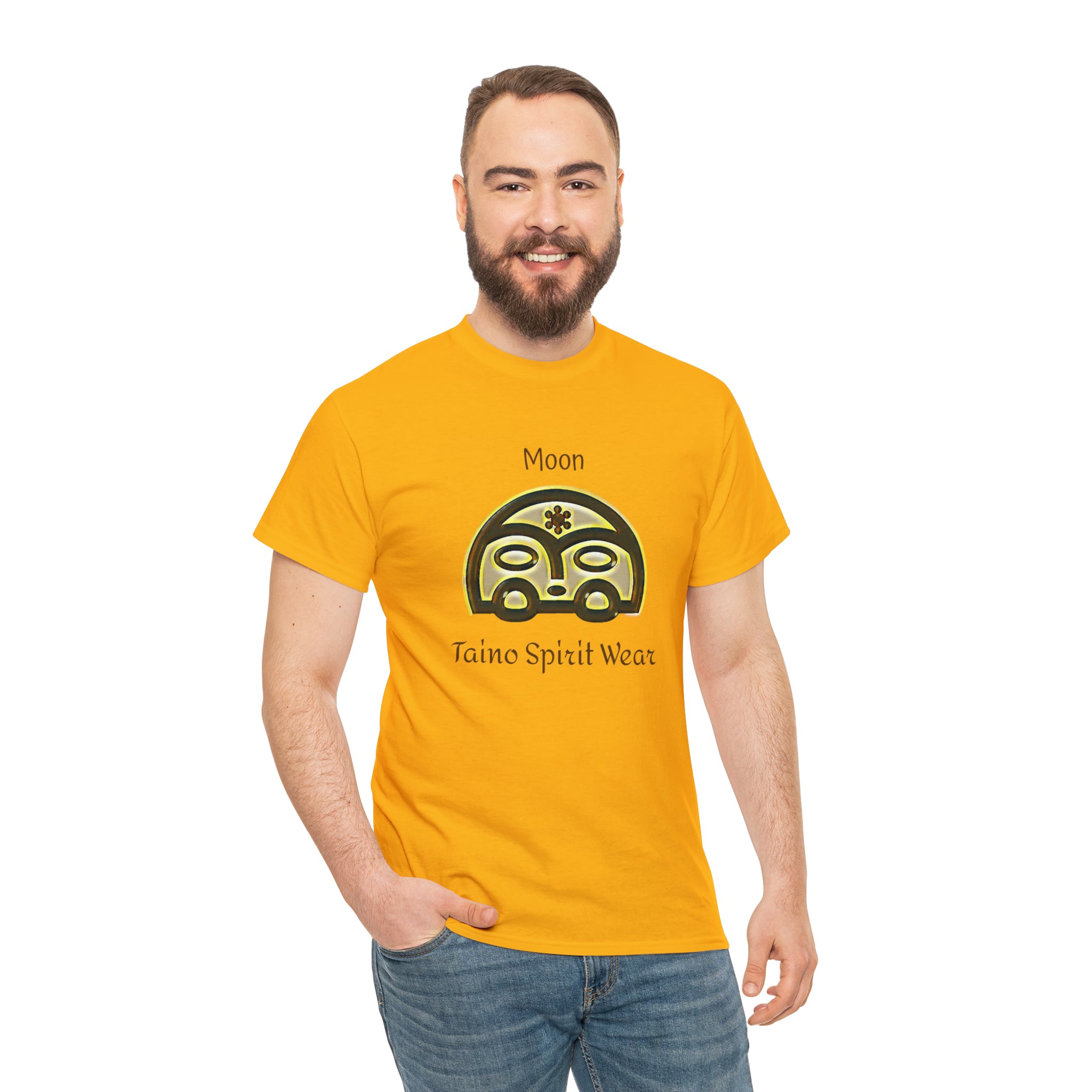 Taino Moon/ Puerto Rican Coqui Unisex Heavy Cotton Tee