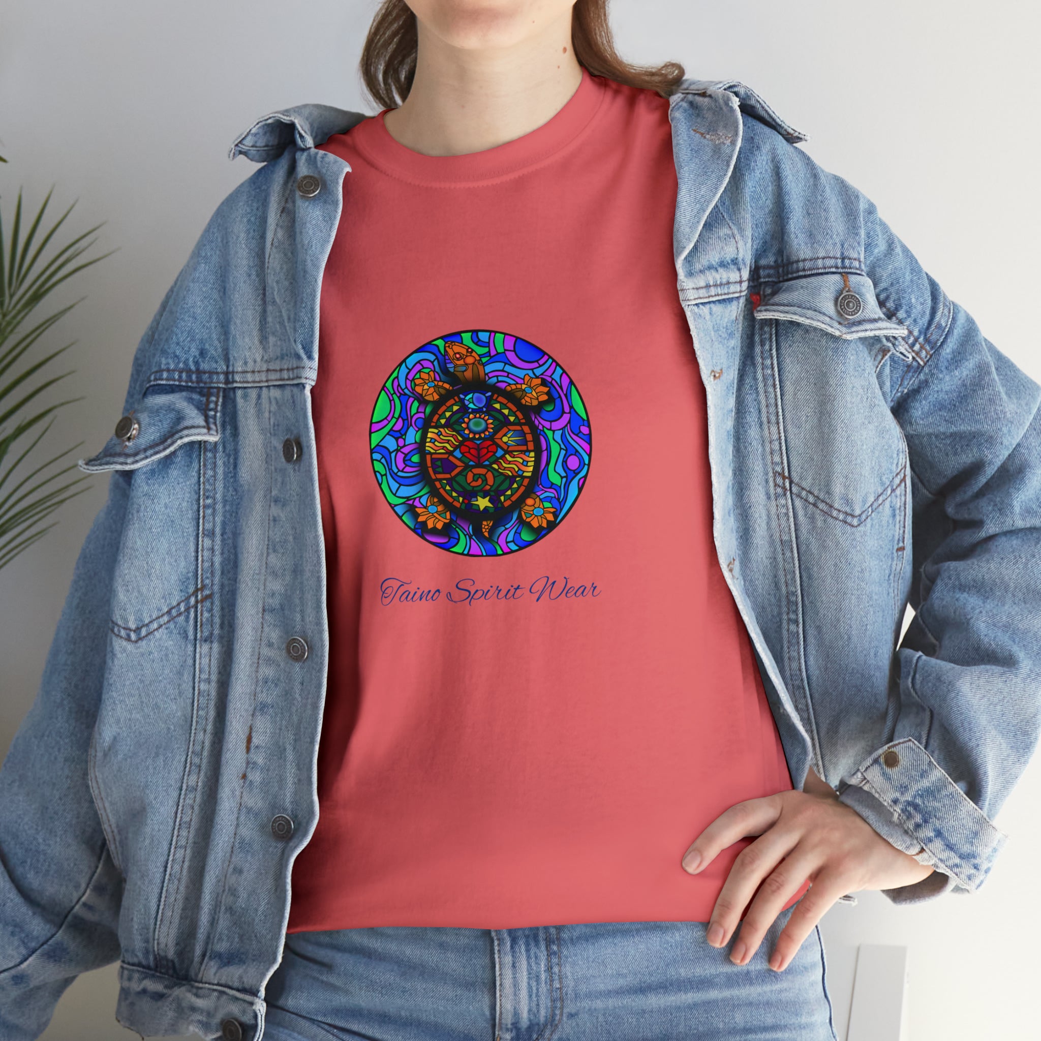 Taino-Inspired Turtle Unisex Heavy Cotton Tee