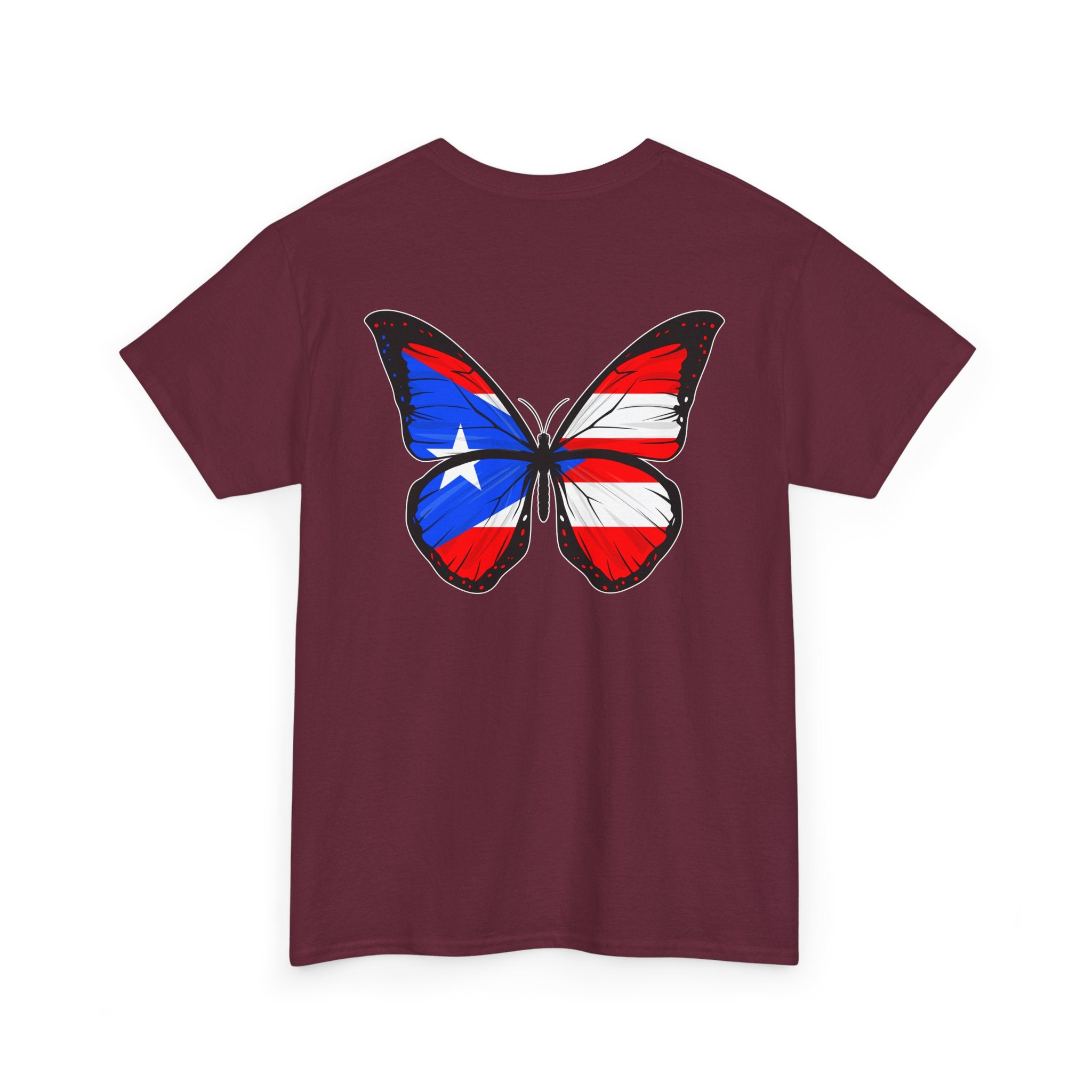 Women's Puerto Rico Flag Butterfly T-Shirt