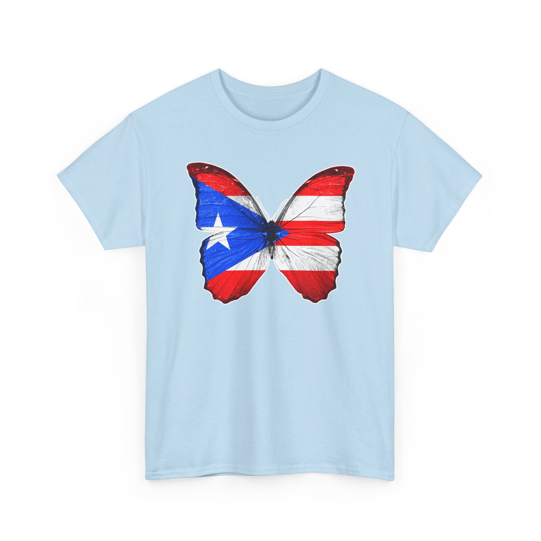Women's Puerto Rico Flag Butterfly T-Shirt