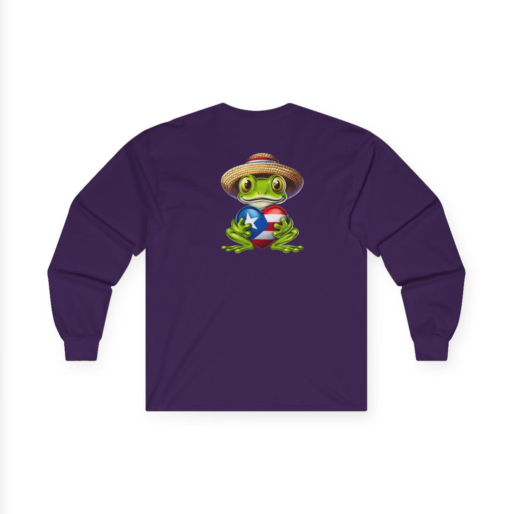 I Heart Puerto Rico/ Jibaro PR Flag Coqui Unisex Ultra Cotton Long Sleeve Tee
