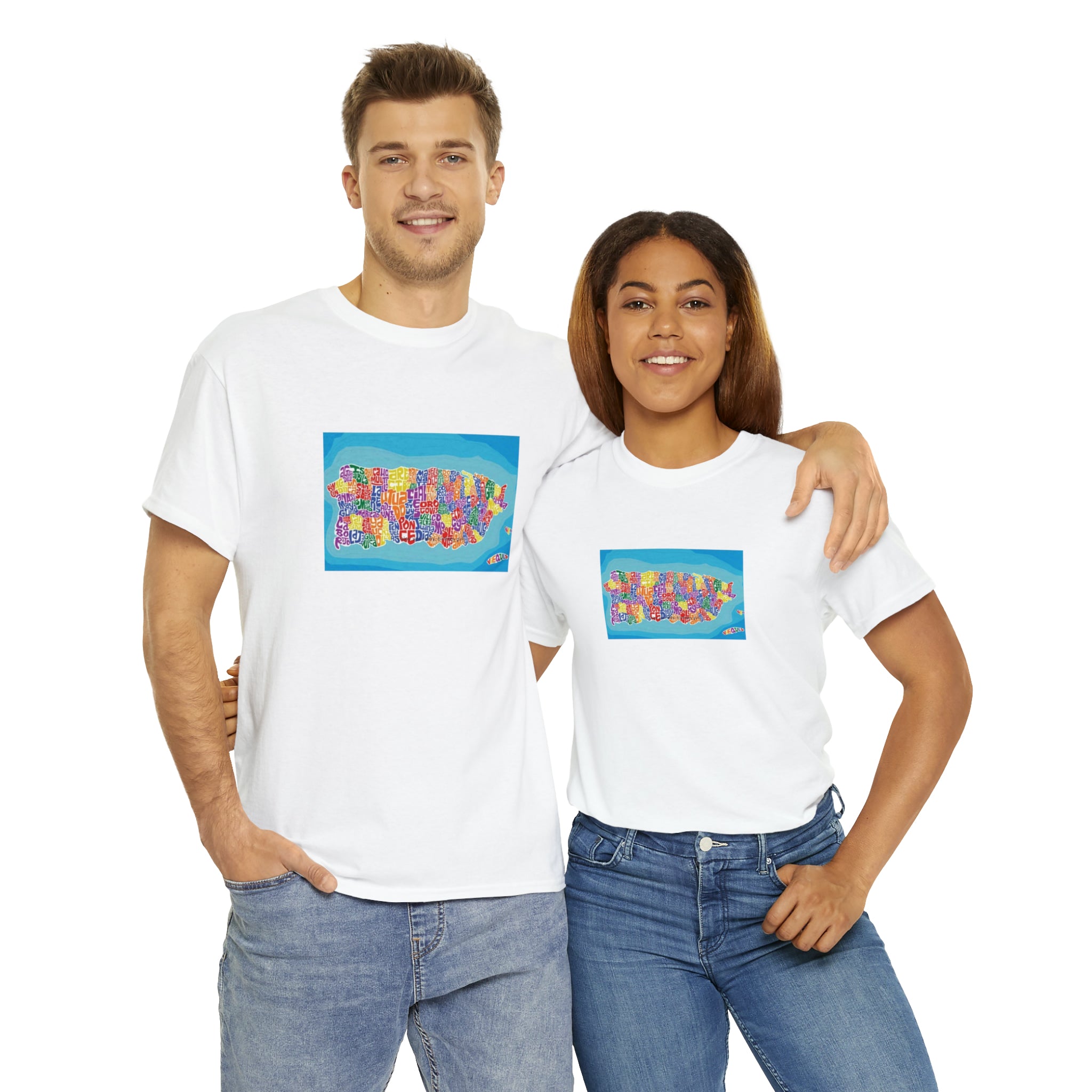 The Island of Puerto Rico Unisex Heavy Cotton Tee
