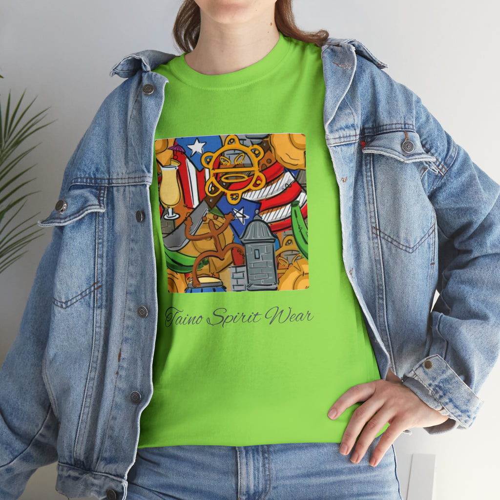 Puerto Rican Heritage Unisex Heavy Cotton Tee