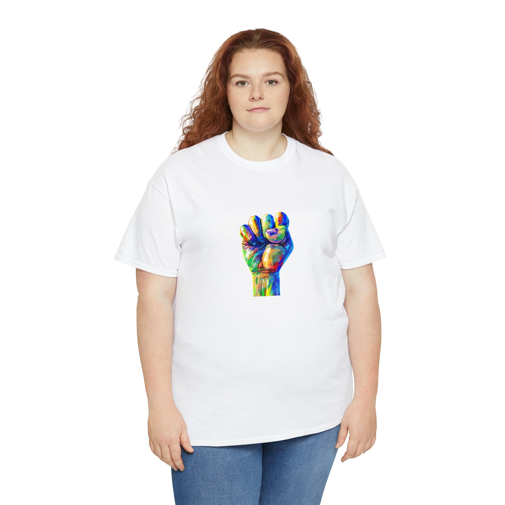 Power to The People Fist Unisex Heavy Cotton Tee