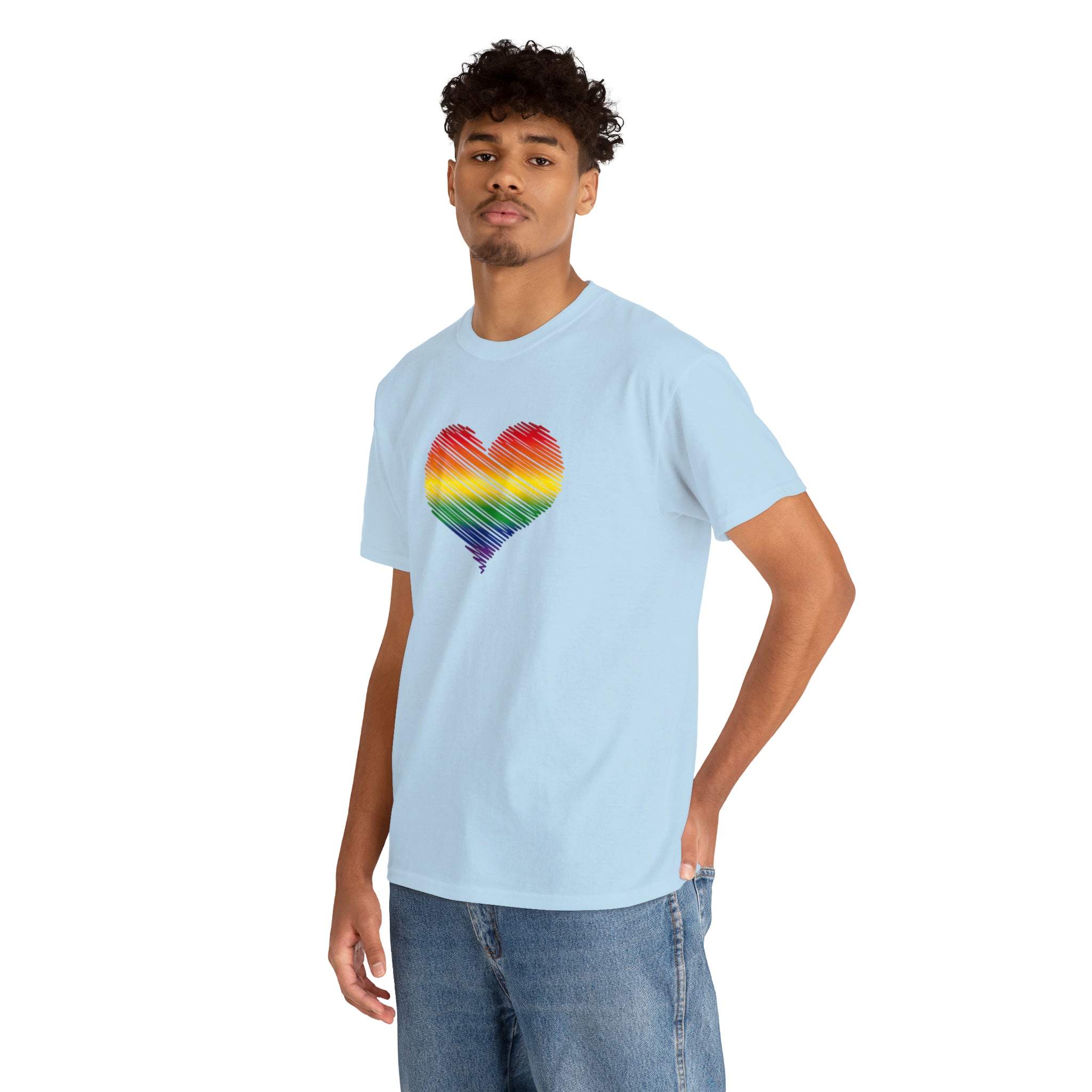 Love is Love Heart Unisex Heavy Cotton Tee