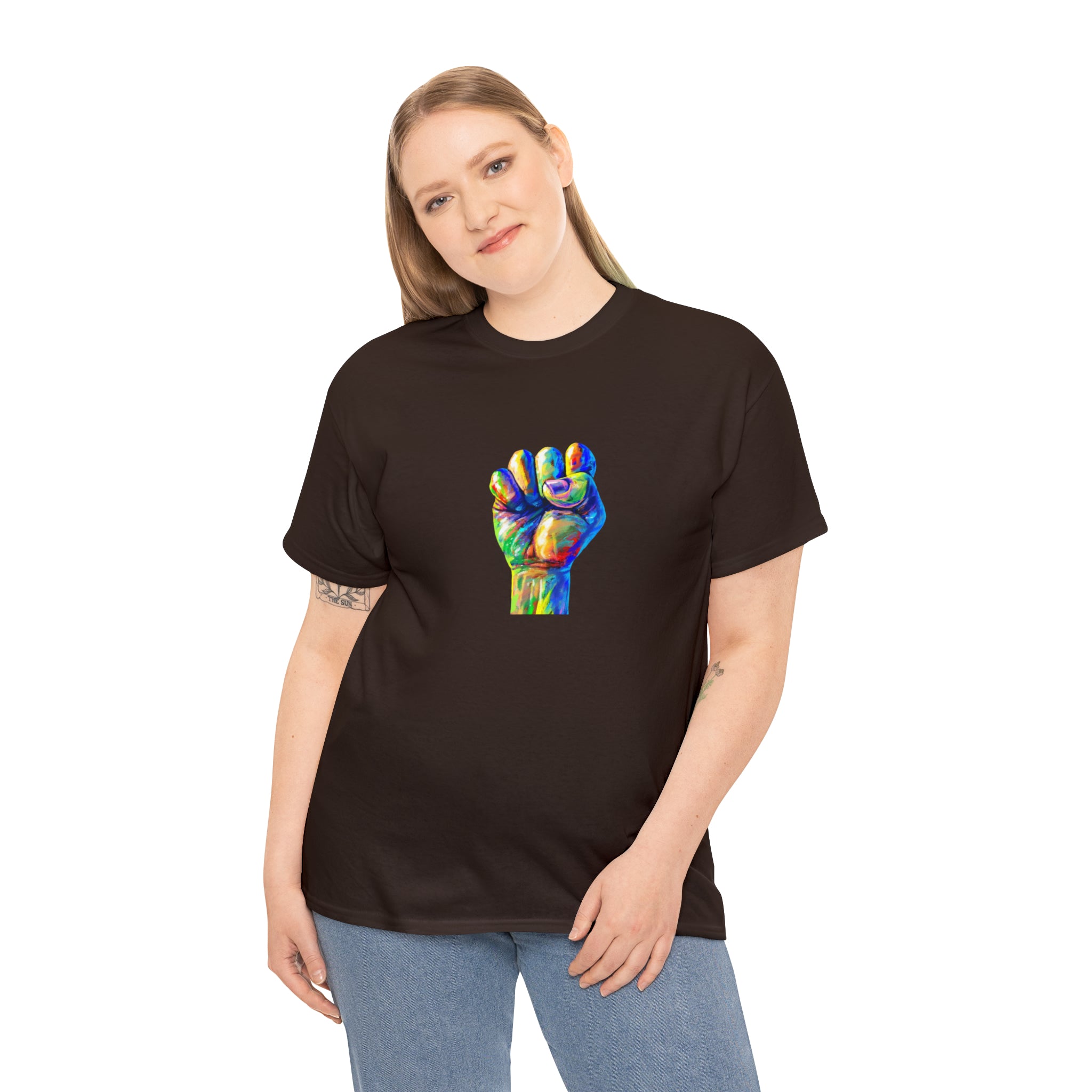 Power to The People Fist Unisex Heavy Cotton Tee