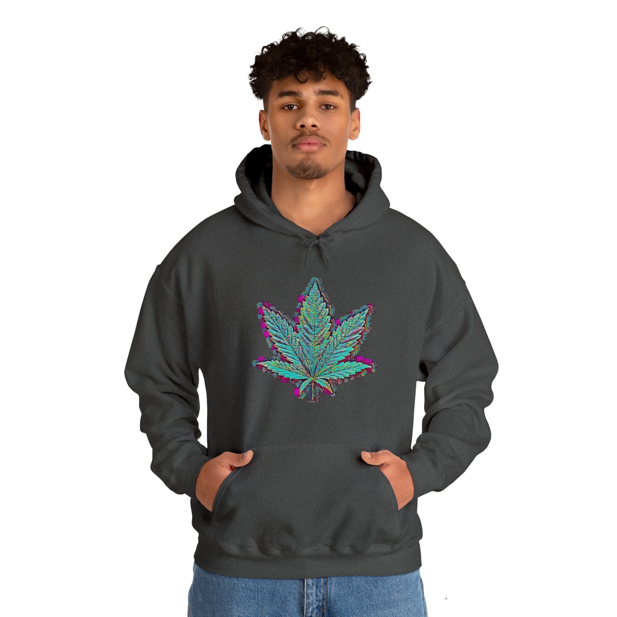 The Five Finger Leaf Unisex Heavy Blend™ Hooded Sweatshirt
