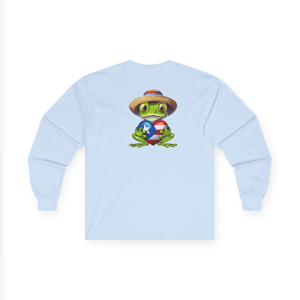 I Heart Puerto Rico/ Jibaro PR Flag Coqui Unisex Ultra Cotton Long Sleeve Tee