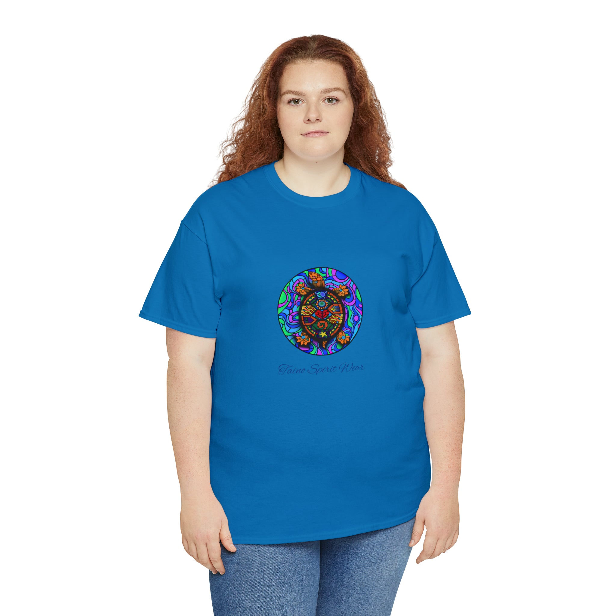 Taino-Inspired Turtle Unisex Heavy Cotton Tee