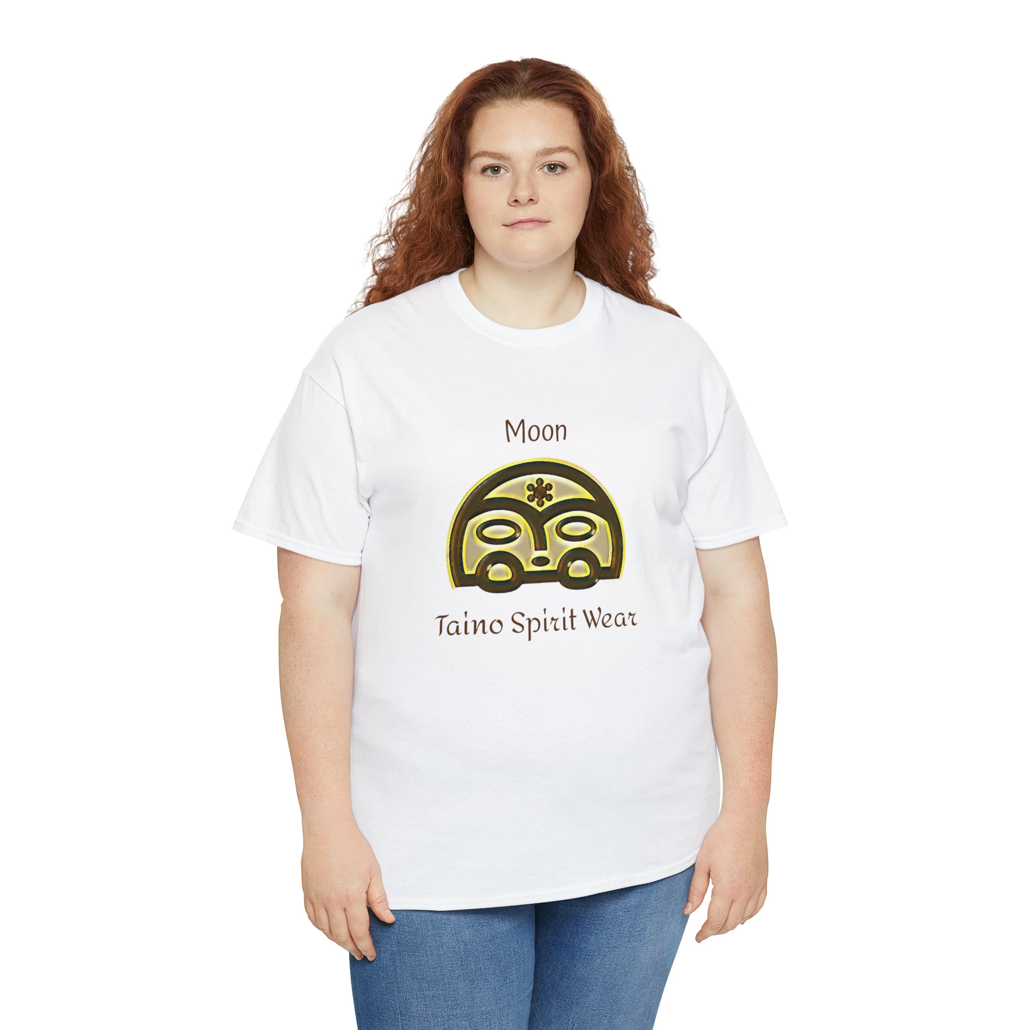 Taino Moon/ Puerto Rican Coqui Unisex Heavy Cotton Tee