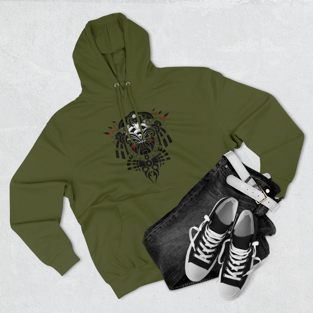 Tribal-Inspired Unisex Premium Pullover Hoodie