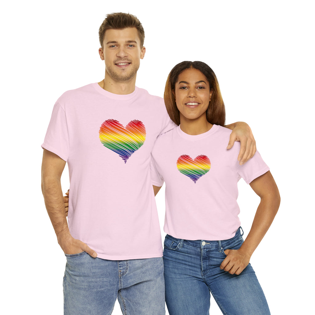 Love is Love Heart Unisex Heavy Cotton Tee