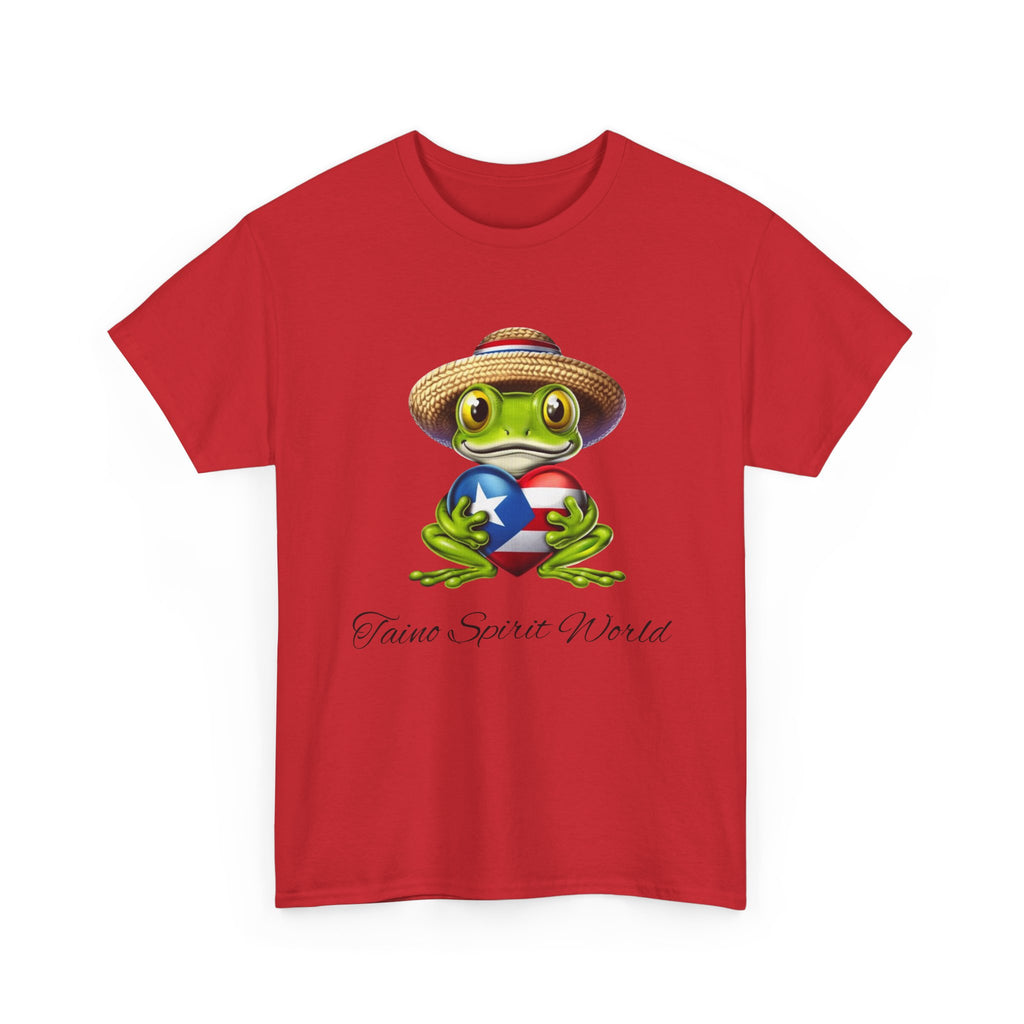 I Heart PR Jibaro Coqui Taino Spirit World Unisex Heavy Cotton Tee