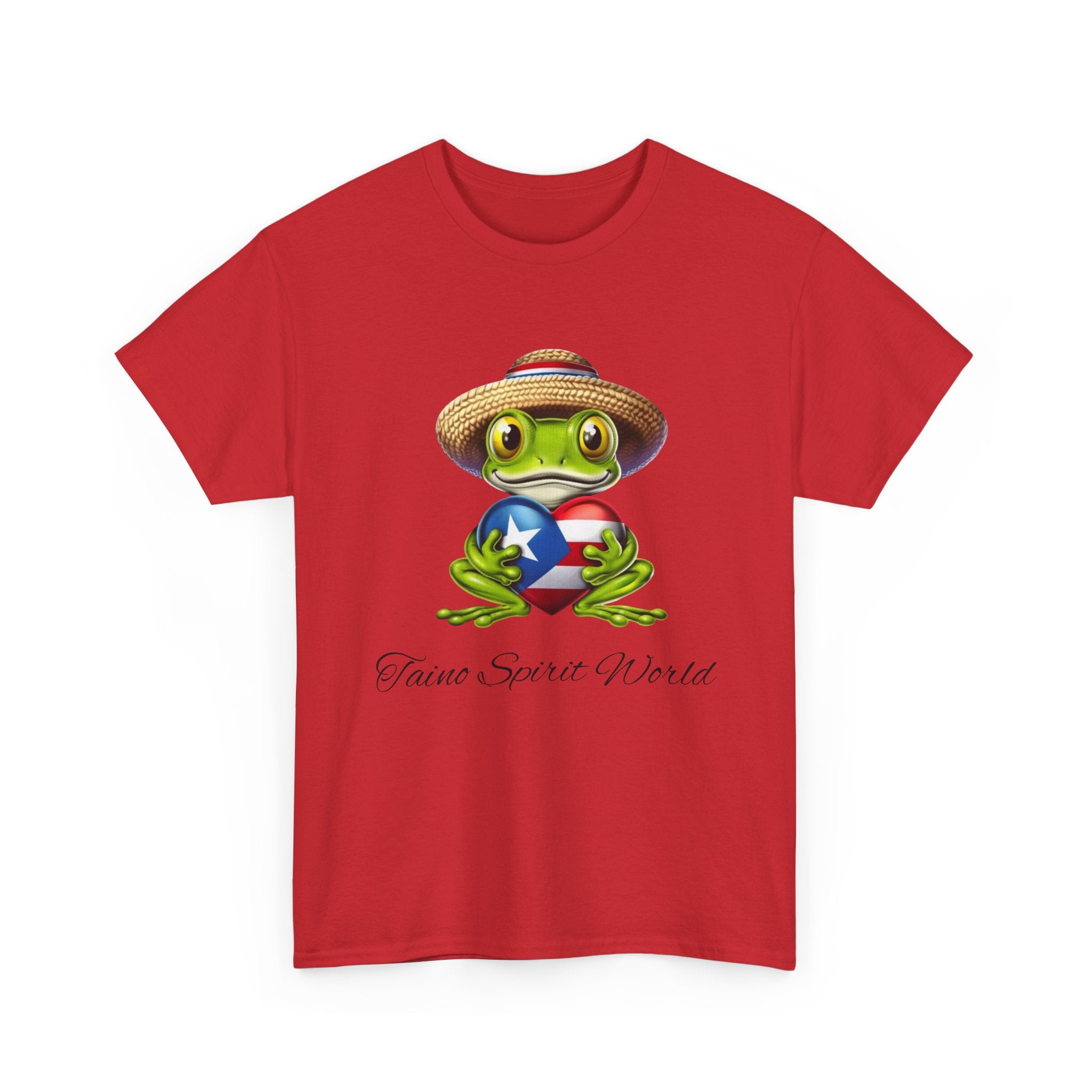 I Heart PR Jibaro Coqui Taino Spirit World Unisex Heavy Cotton Tee