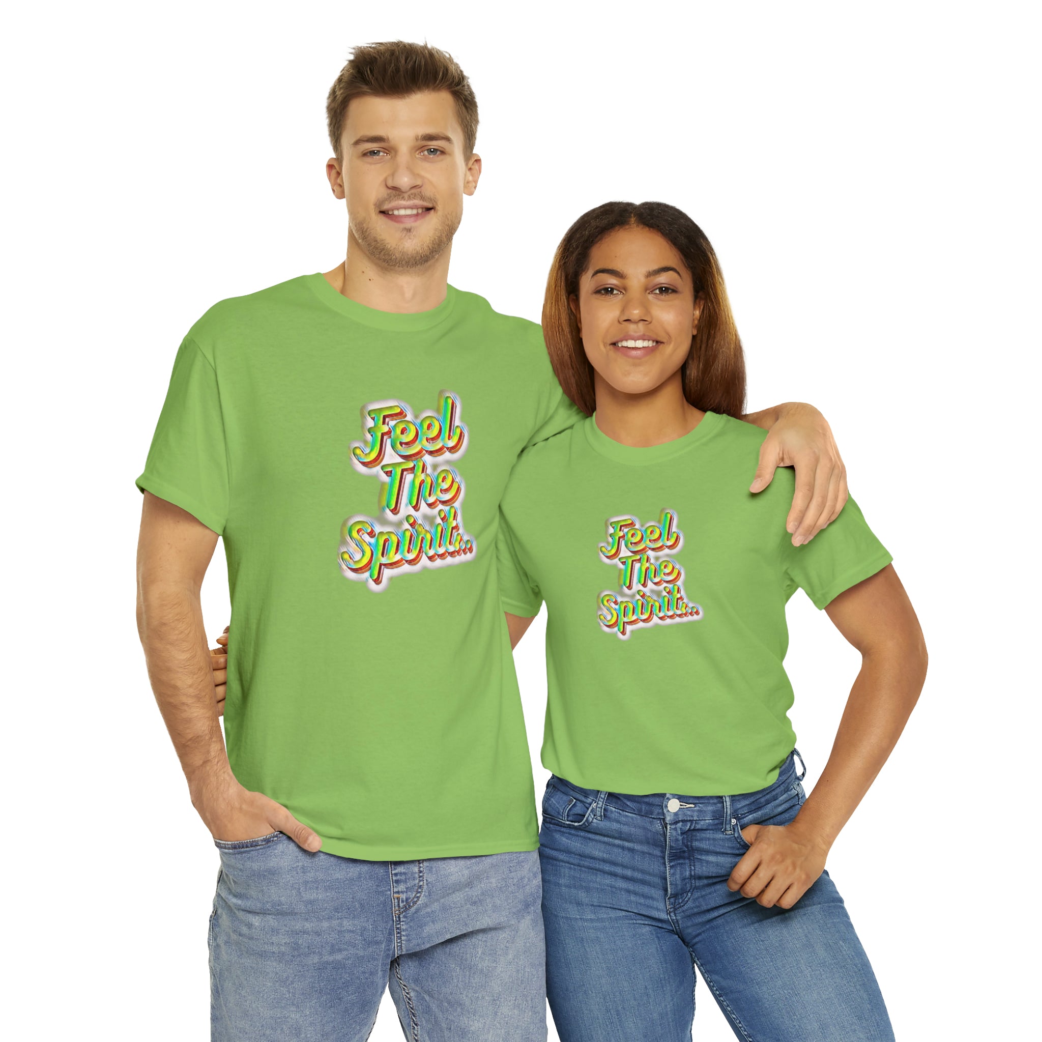 Feel The Spirit Unisex Heavy Cotton Tee