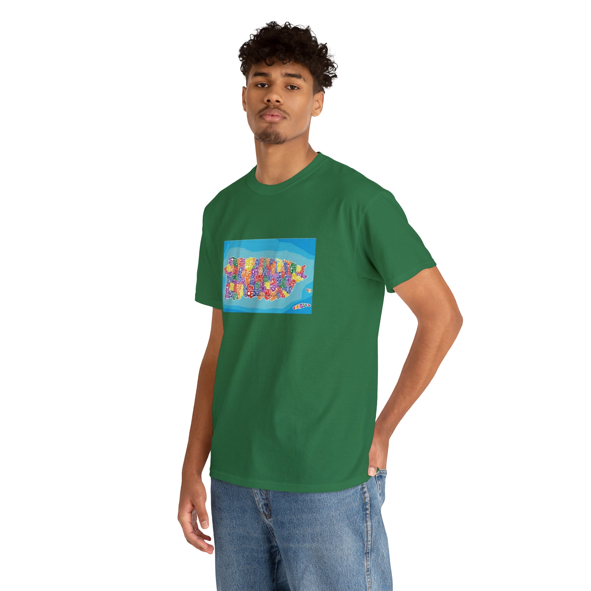 The Island of Puerto Rico Unisex Heavy Cotton Tee