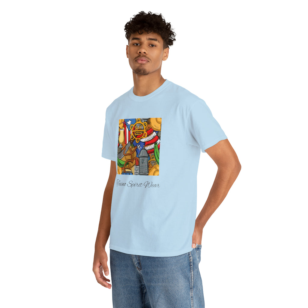 Puerto Rican Heritage Unisex Heavy Cotton Tee