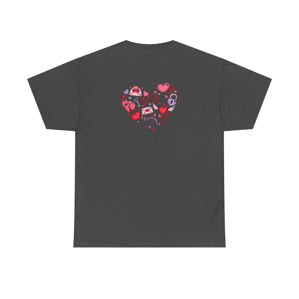 Valentine's Day Tee — "Happy Valentine's Day" Heart Design