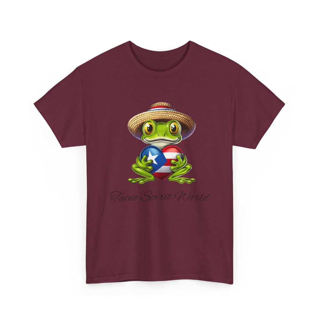 I Heart PR Jibaro Coqui Taino Spirit World Unisex Heavy Cotton Tee