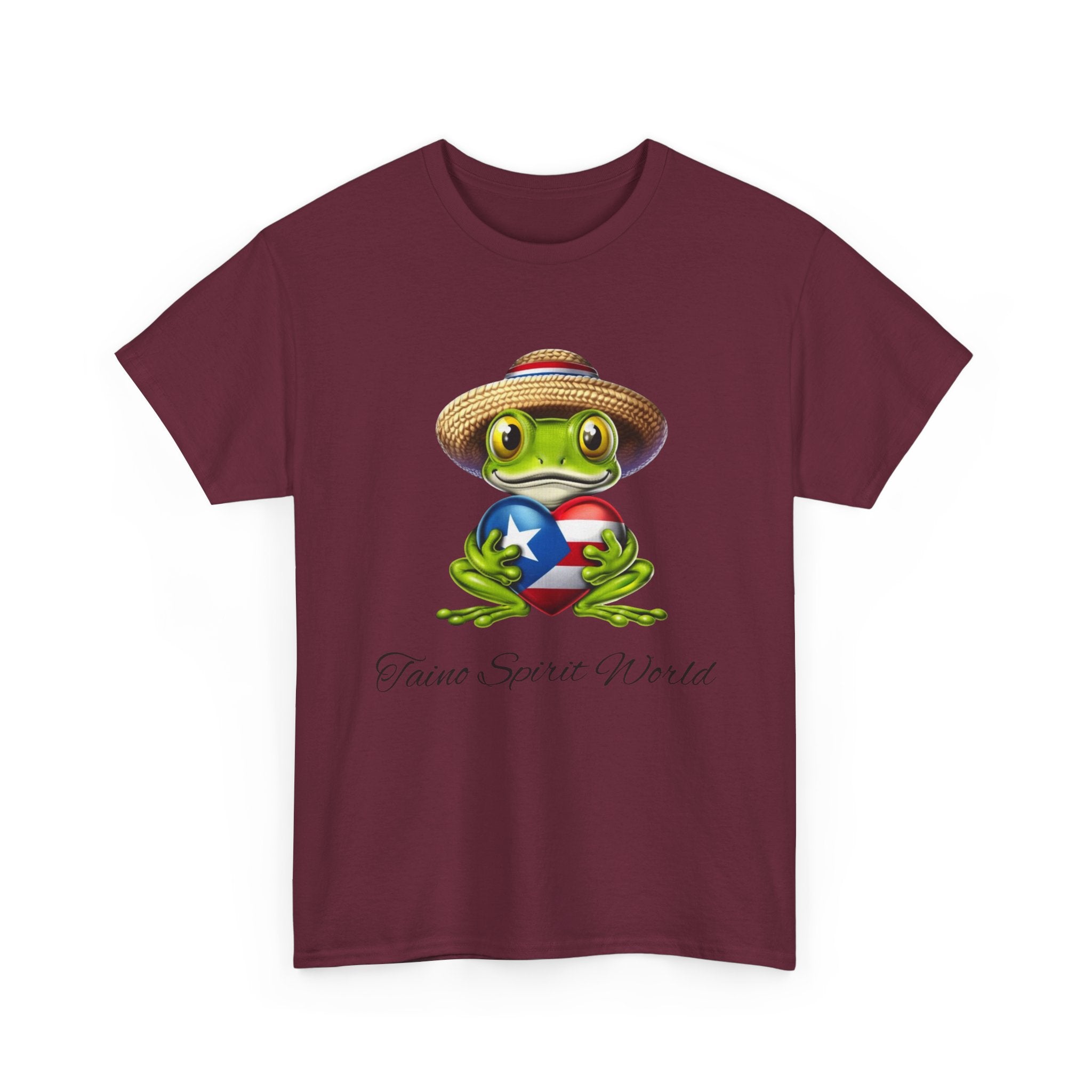 I Heart PR Jibaro Coqui Taino Spirit World Unisex Heavy Cotton Tee