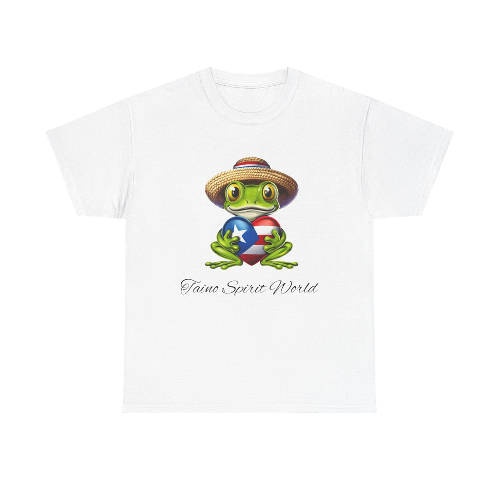 I Heart PR Jibaro Coqui Taino Spirit World Unisex Heavy Cotton Tee