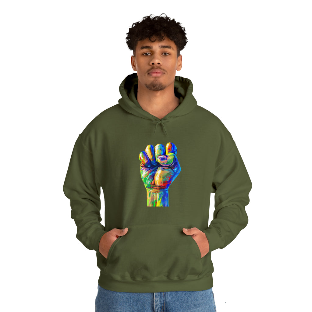 Power to The People Fist Unisex Heavy Blend™ Hooded Sweatshirt