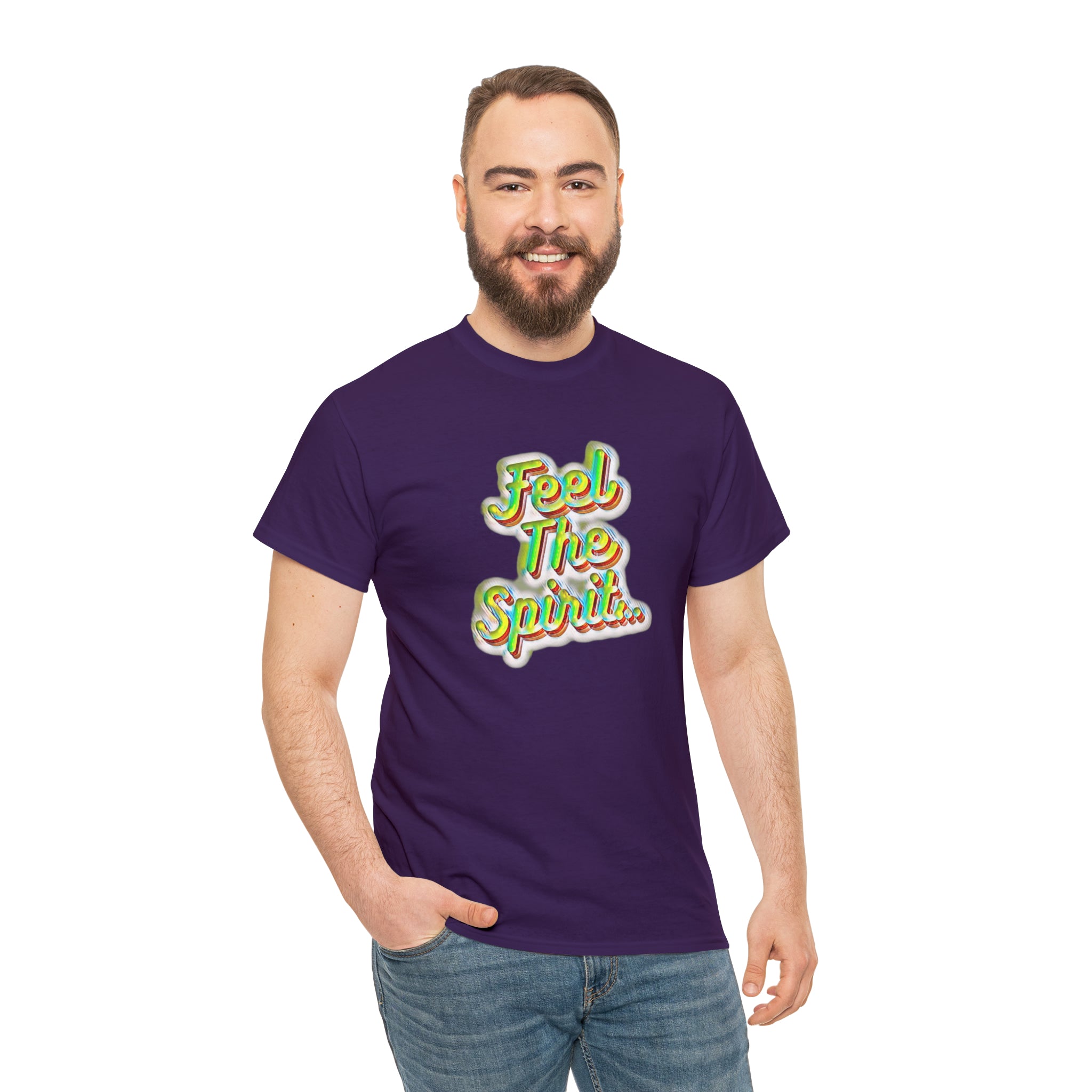 Feel The Spirit Unisex Heavy Cotton Tee