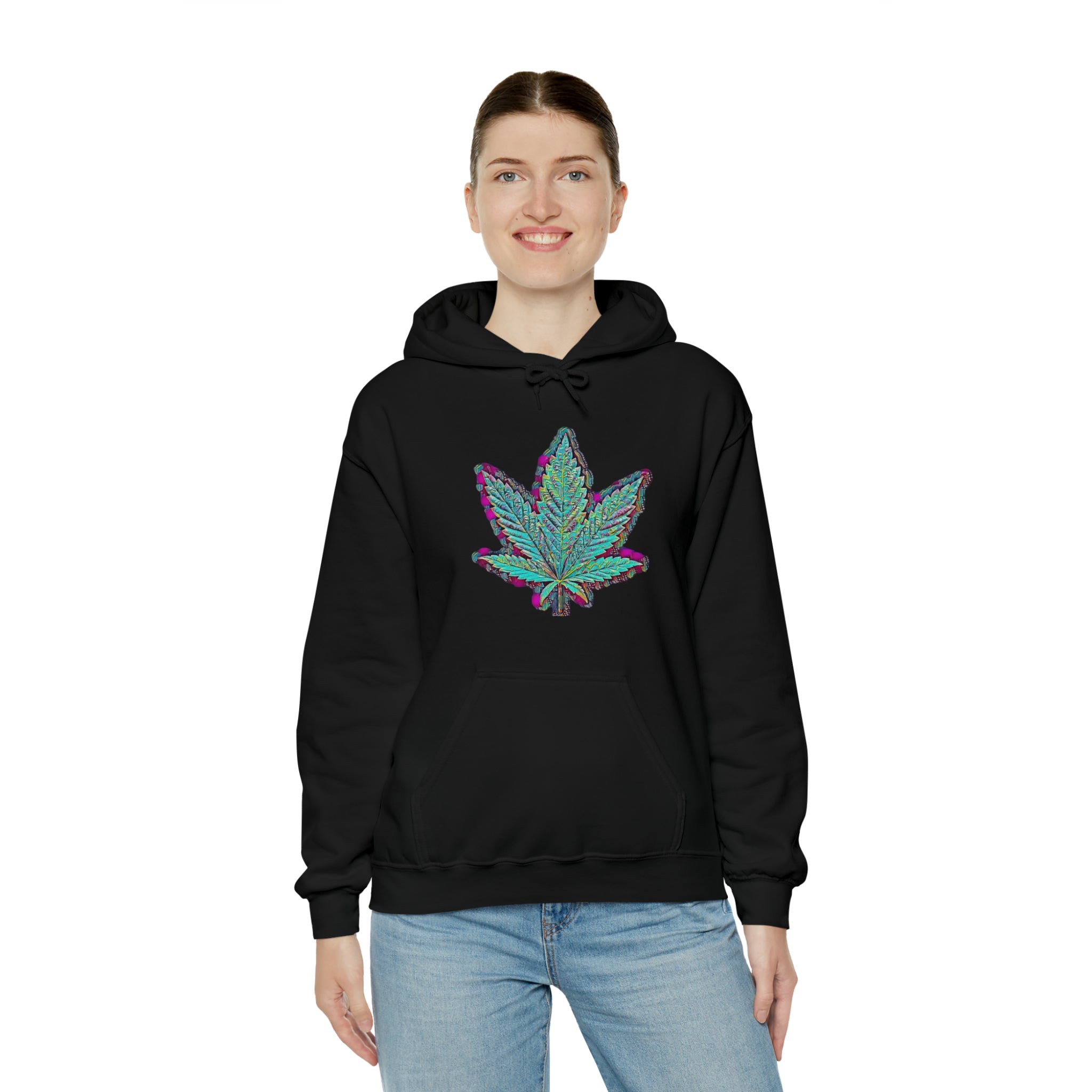 The Five Finger Leaf Unisex Heavy Blend™ Hooded Sweatshirt