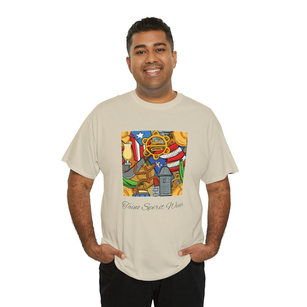 Puerto Rican Heritage Unisex Heavy Cotton Tee