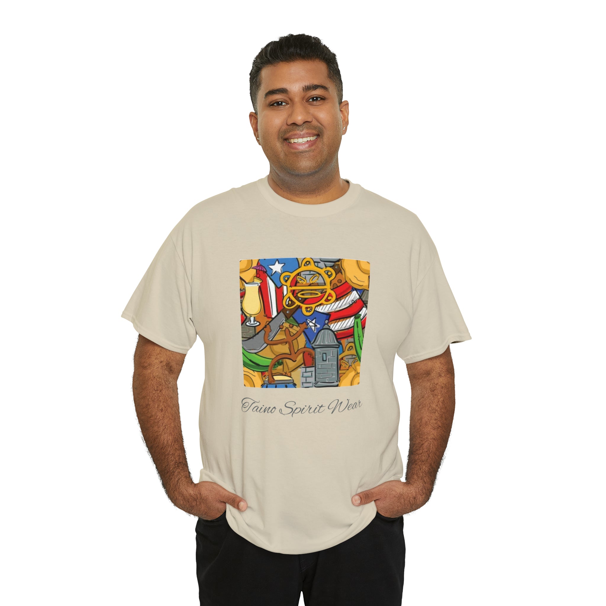 Puerto Rican Heritage Unisex Heavy Cotton Tee